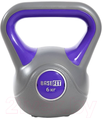 Гиря BaseFit DB-503 (6кг, серый/фиолетовый)