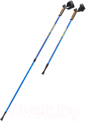 Палки для скандинавской ходьбы Berger Blade 77-135 (синий/красный/желтый)