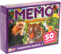 

Настольная игра Умные игры, Мемо. Мир животных / 4680107921253