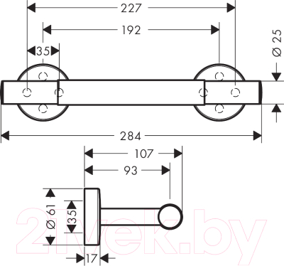 Поручень Hansgrohe Comfort 26329000