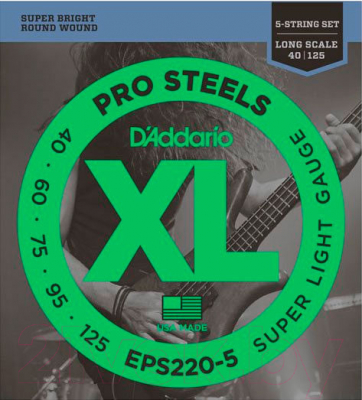 Изображение товара Струны для бас-гитары D'Addario EPS220-5
