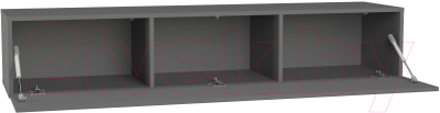 Шкаф навесной НК Мебель Point тип-30 / 71775202 (серый графит)
