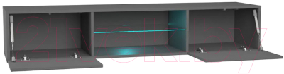 Шкаф навесной НК Мебель Point тип-33 / 71775203 (серый графит)
