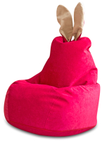 Бескаркасное кресло DreamBag Зайчик / 1911801 (малиновый) - 