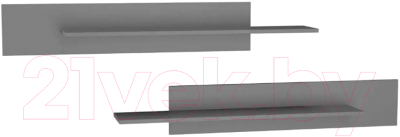 Комплект полок НК Мебель Point / 71775211 (серый графит)