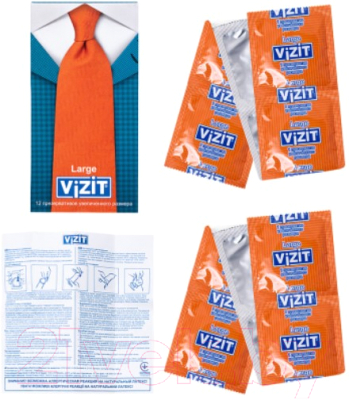 Презервативы Vizit Large Увеличенного размера / 331 (12шт)