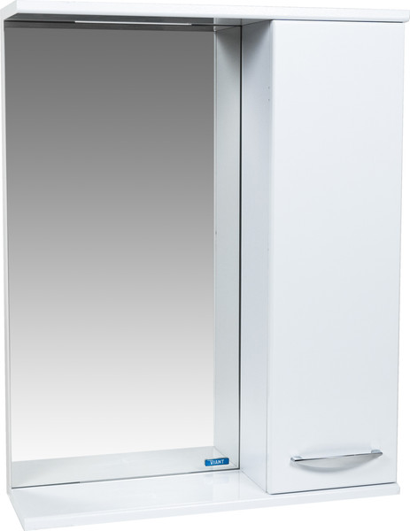 Купить Шкаф с зеркалом для ванной Viant Прага 55 / VPRA55-ZSHR в Гомеле