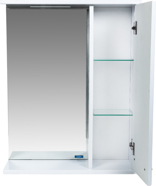 Купить Шкаф с зеркалом для ванной Viant Прага 55 / VPRA55-ZSHR в Гомеле