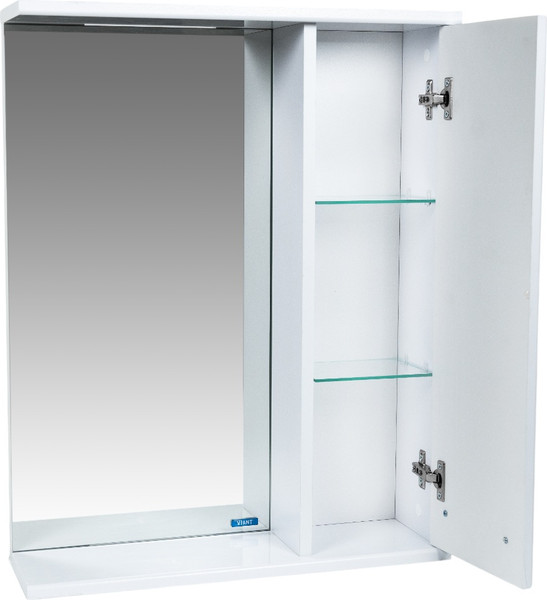 Купить Шкаф с зеркалом для ванной Viant Прага 55 / VPRA55-ZSHR в Гомеле