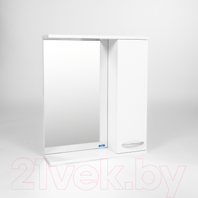 Шкаф с зеркалом для ванной Viant Милан 60 / VMIL60-ZSHR