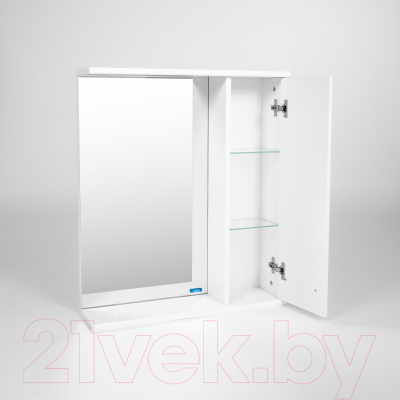 Шкаф с зеркалом для ванной Viant Вена 60 / VVEN60-ZSHR