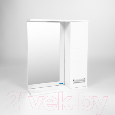 Шкаф с зеркалом для ванной Viant Вена 60 / VVEN60-ZSHR