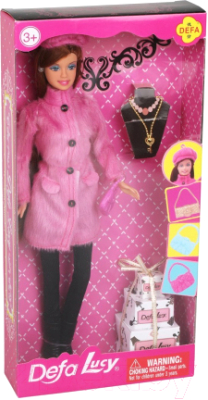 Кукла с аксессуарами Defa Lucy Красотка / 8293 (розовый)