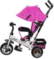 Трехколесный велосипед с ручкой Moby Kids Comfort 10x8 Eva / 641220 (розовый) - 