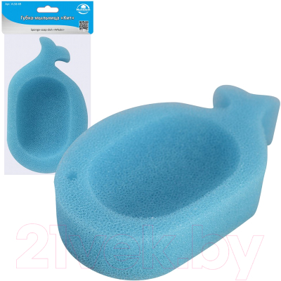 Изображение товара Губка хозяйственная Мультидом Мыльница Кит / VL58-69