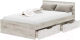 Полуторная кровать Стендмебель Гармония КР-606 120x200 (дуб крафт белый/дуб крафт серый) - 