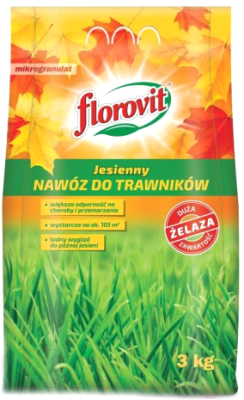 Удобрение Florovit Для газона осенний (3кг, мешок)