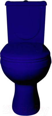 Унитаз напольный Оскольская керамика Ирида (синий)