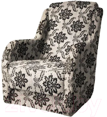Кресло мягкое Асмана Дачник-1 (рогожка вензель коричневый)