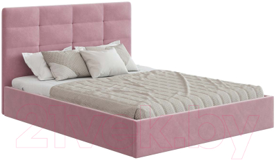 Каркас кровати НК Мебель Соната 140x200 / 72305114 (велюр розовый)