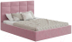 Каркас кровати НК Мебель Соната 140x200 / 72305114 (велюр розовый) - 