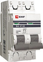 Выключатель автоматический EKF ВА 47-63 2Р 3А (C) PROxima - 