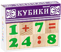 Развивающая игра Томик Кубики. Цифры  / 1111-3 (12шт) - 