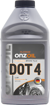 Тормозная жидкость Onzoil DOT 4 Lux (405г)