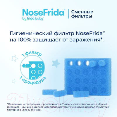 Набор фильтров для аспиратора NoseFrida 20 шт