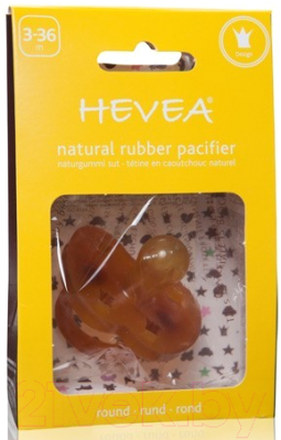 

Пустышка Hevea, Оранжевый, Crown 3+ круглая