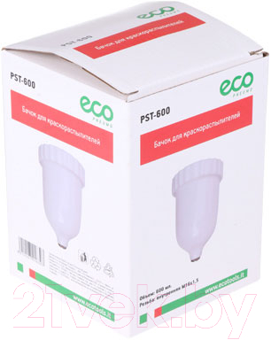 Бачок для краскопульта пневматического Eco PST-600 — фото 2