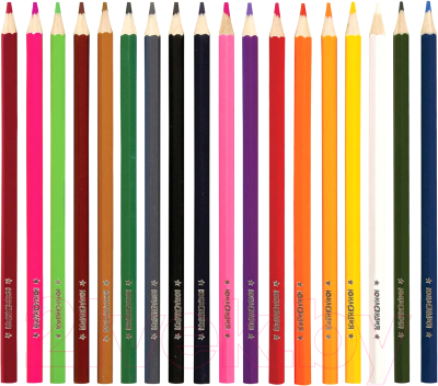 Набор цветных карандашей Юнландия Забавные картинки / 181644 (18цв)
