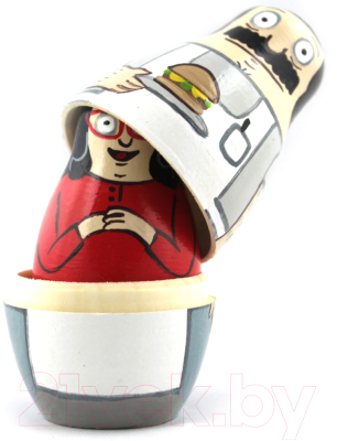 Матрешка сувенирная Брестская Фабрика Сувениров С персонажами американского мультсериала Bob's Burgers 5187