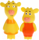 Набор игрушек для ванной Капитошка Оранжевая корова Бо и Зо / LX-OR-COW-06 - 