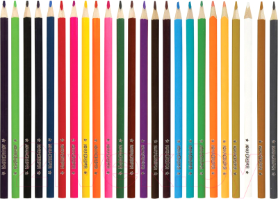 Набор цветных карандашей Юнландия Экзотика / 181649 (24цв)