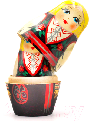 Матрешка сувенирная Брестская Фабрика Сувениров В норвежском традиционном народном костюме бунад 5030