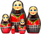 Миниатюра изображения товара Матрешка сувенирная Брестская Фабрика Сувениров В традиционном датском костюме для женщин 5031