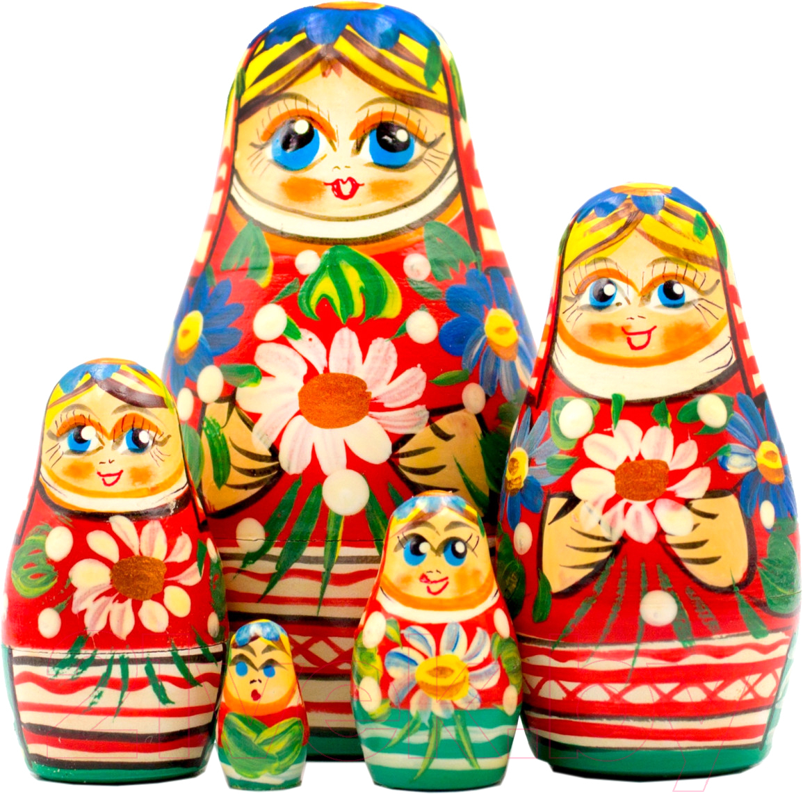 Матрешка сувенирная Брестская Фабрика Сувениров В белорусской традиционной одежде с орнаментом 5034