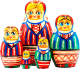 Миниатюра изображения товара Матрешка сувенирная Брестская Фабрика Сувениров В белорусском праздничном платье с народным орнаментом 5038
