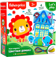 Развивающая игра Vladi Toys Fisher-Price Цветные домики / VT5303-18 - 