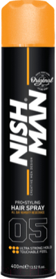 Изображение товара Лак для укладки волос NishMan UltraHold 05  (400мл)