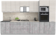 Готовая кухня Интерлиния Мила Лайт 3.4 ВТ (вудлайн кремовый/бетон/бискайская сосна) - 