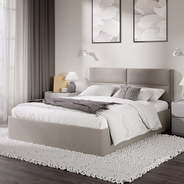 Купить Двуспальная кровать ТриЯ Глосс универсальный тип 1 с ПМ 160x200 в Витебске