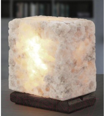 Солевая лампа Соляная баня Из Каменной соли (4кг, на деревянной подставке)