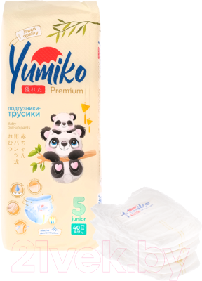 Подгузники-трусики детские Yumiko 5 (40шт)