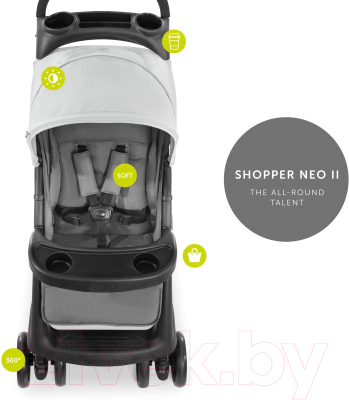 Детская прогулочная коляска Hauck Shopper Neo II / 149164 (Grey)