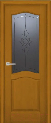 Дверь межкомнатная Vi Lario ДО Лео 80x200 (медовый орех)
