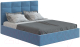 Каркас кровати НК Мебель Соната 140x200 / 72305112 (велюр синий) - 