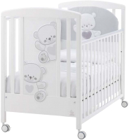 Детская кроватка Italbaby Baby Jolie / 070.0110 (белый/серый) - 
