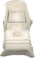Комплект постельный для малышей Italbaby Love / 100.0040-6 (кремовый) - 
